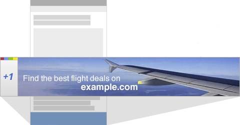 Exemple de bouton +1 sur une bannière AdSense sur mobile Exemple de bouton +1 sur une bannière AdSense sur mobile