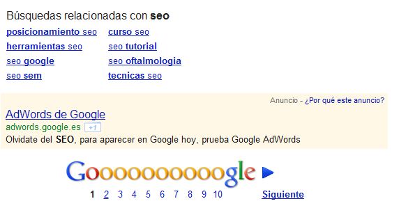 Quand Google recommande d'oublier le SEO pour passer à AdWords... Quand Google recommande d'oublier le SEO pour passer à AdWords...