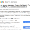 AMP : message Search Console