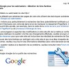 Détection de liens factices : message Google