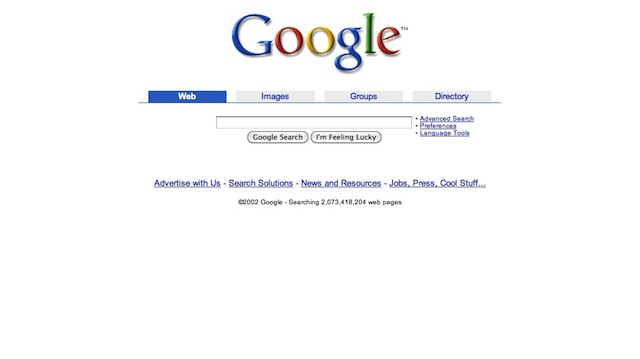 Google : design 2001-2007 Google : design 2001-2007