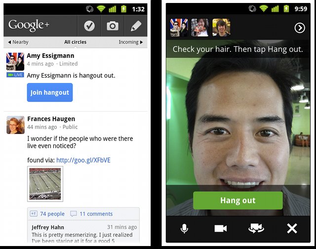 Les videos-bulles Google+ sur téléphone mobile Les videos-bulles Google Plus sur téléphone portable