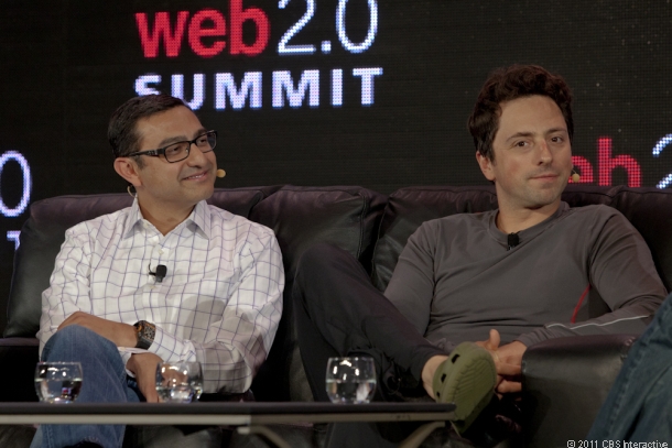 Vic Gundotra et Sergei Brin au Web 2.0 Summit 2011 Vic Gundotra et Sergey Brin au Web 2.0 Summit 2011