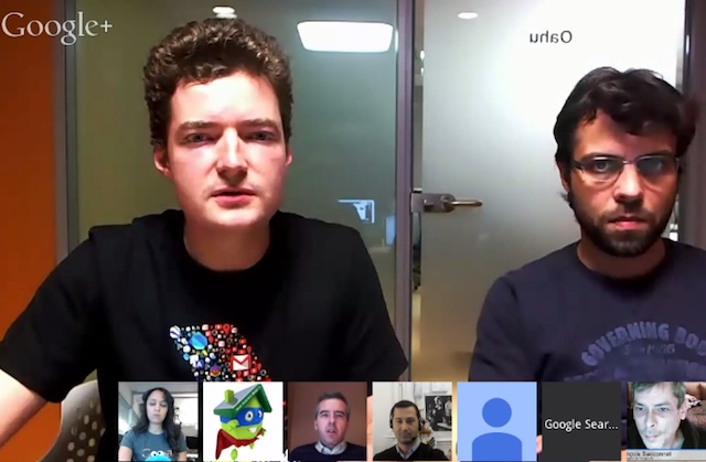 Hangout équipe qualité Google FR