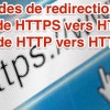 Redirection HTTPS HTTP