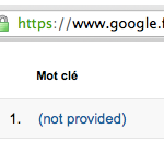 Not provided sur google.fr