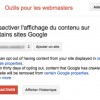 Opt out moteurs verticaux Google