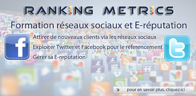 Formation réseaux sociaux de Ranking Metrics Formation réseaux sociaux de Ranking Metrics