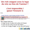 Rich snippet publisher