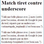 Referencement Google : tirets (dashes) ou tirets bas (underscores) ?