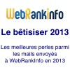 Betisier 2013 WebRankInfo