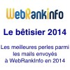 Betisier 2014 WebRankInfo