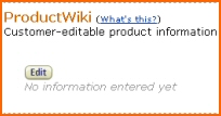 Amazon lance le ProductWiki
