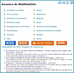 Annuaire WRI : int�gration des flux XML des inscrits