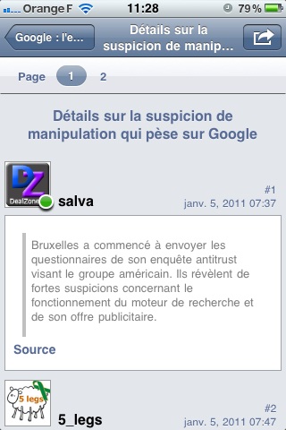 Liste des posts d un topic avec Tapatalk