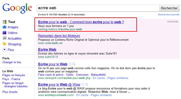 Obtenir des coupons google adwords