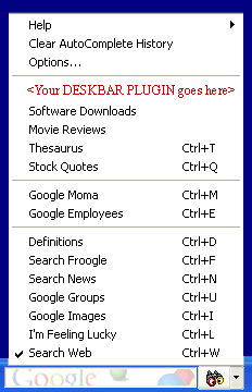 La Google Deskbar API