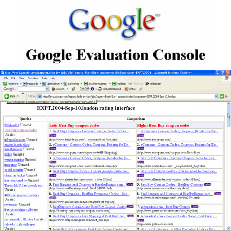 capture d'�cran de eval.google.com