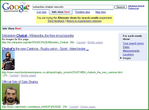 Affichage d'images dans Google Alternate Views