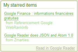 Clip dans Google Reader