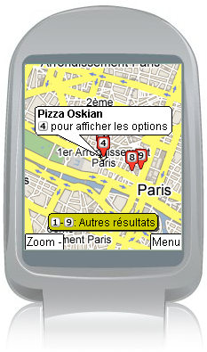Google Maps pour mobiles