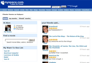 MySpace fait partie du projet OpenSocial