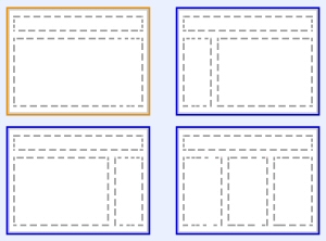 4 modèles de mise en page