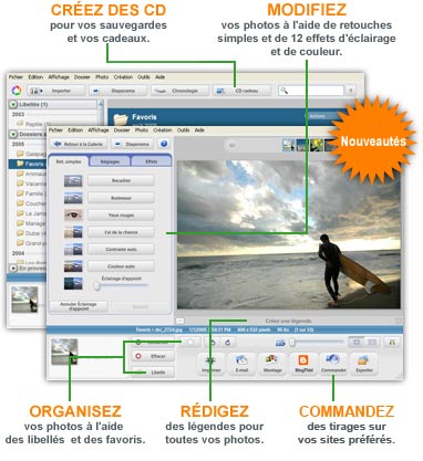 Capture d'écran de Picasa en français