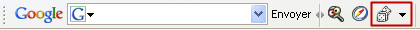 Recommandations dans la barre d'outils Google
