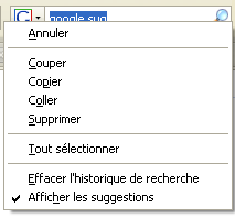 Activation ou désactivation de Google Suggest dans Firefox