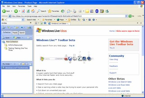 Live Toolbar