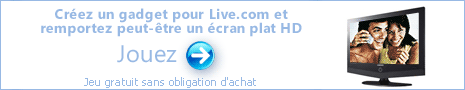 Concours de création de Gadgets pour Live.com