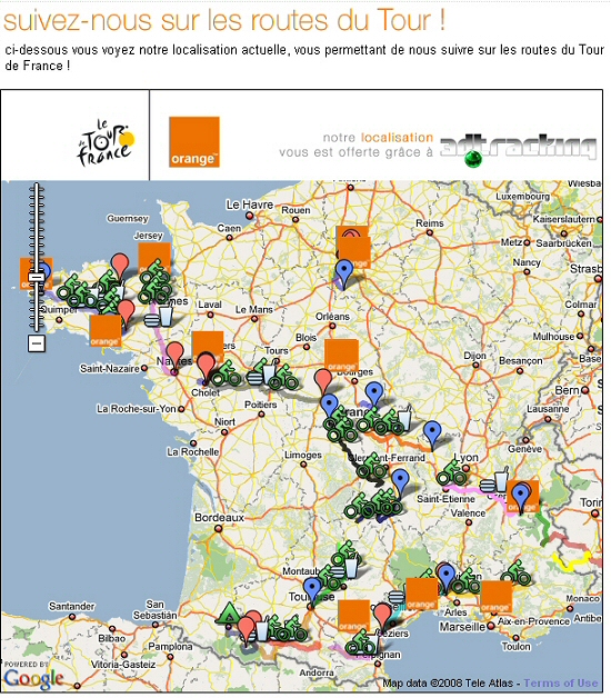 Orange sur le Tour de France 2008