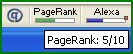Affichage du PageRank dans la barre d'outils de SearchStatus