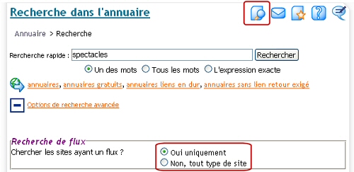 Recherche de flux RSS/Atom dans WRI