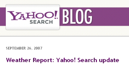 Algorithme Yahoo Search