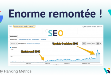 2 exemples de remontée SEO