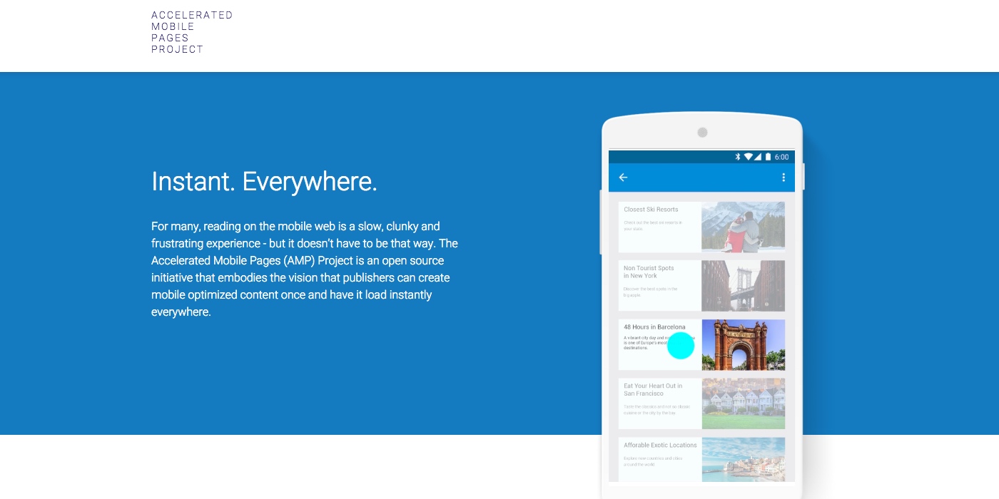 AMP (Accelerated Mobile Pages)