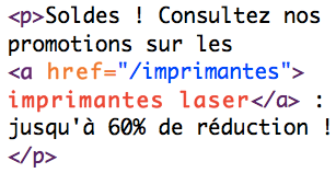 Code HTML d'un bon lien pour le référencement