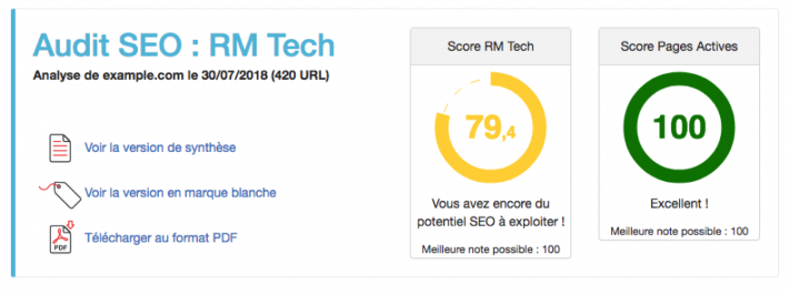 exemple 3 Score RM Tech