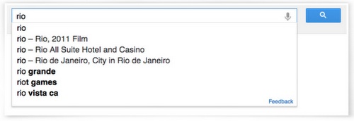 Fonction autocomplete : exemple avec rio Fonction autocomplete : exemple avec rio