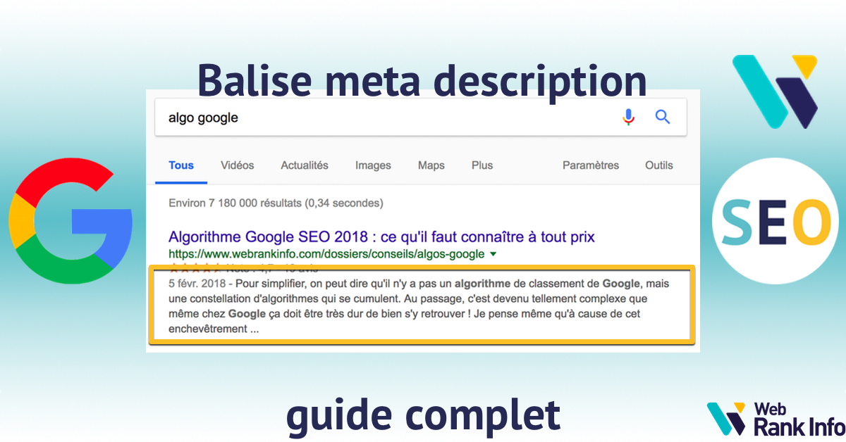 Balise meta description et référencement : guide complet WebRankInfo