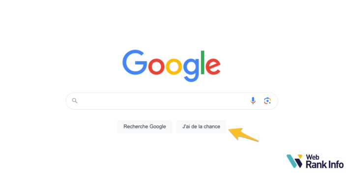 bouton J'ai de la chance dans Google