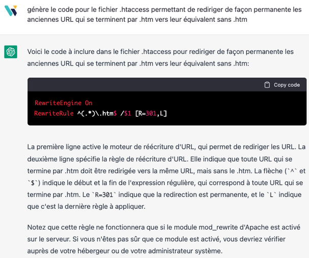 règles htaccess par Chat GPT
