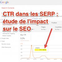 Taux de clics SERP et impact référencement Google