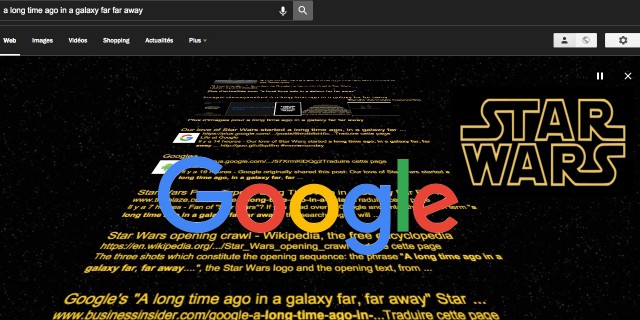 Easter Egg Google générique Star Wars