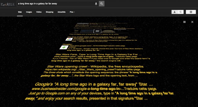 Easter Egg Google Star Wars
