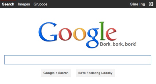 Easter Egg Google Bork