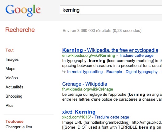 Easter Egg Google Kerning