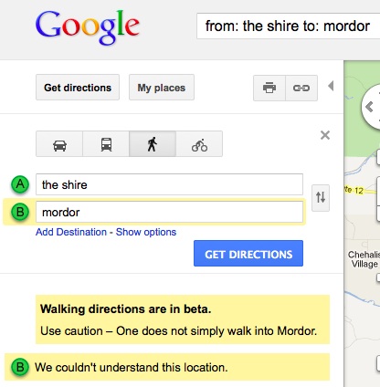 Easter egg Google : le Mordor